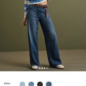 AE Dreamy Drape Stretch Super High-Waisted Baggy Wide-Leg Jean American Eagle